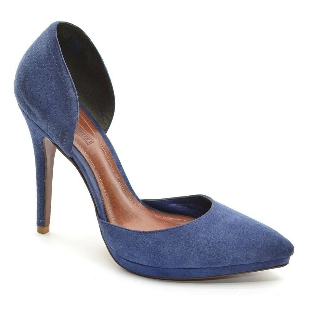 SCHUTZ Royal Blue Suede Heels
